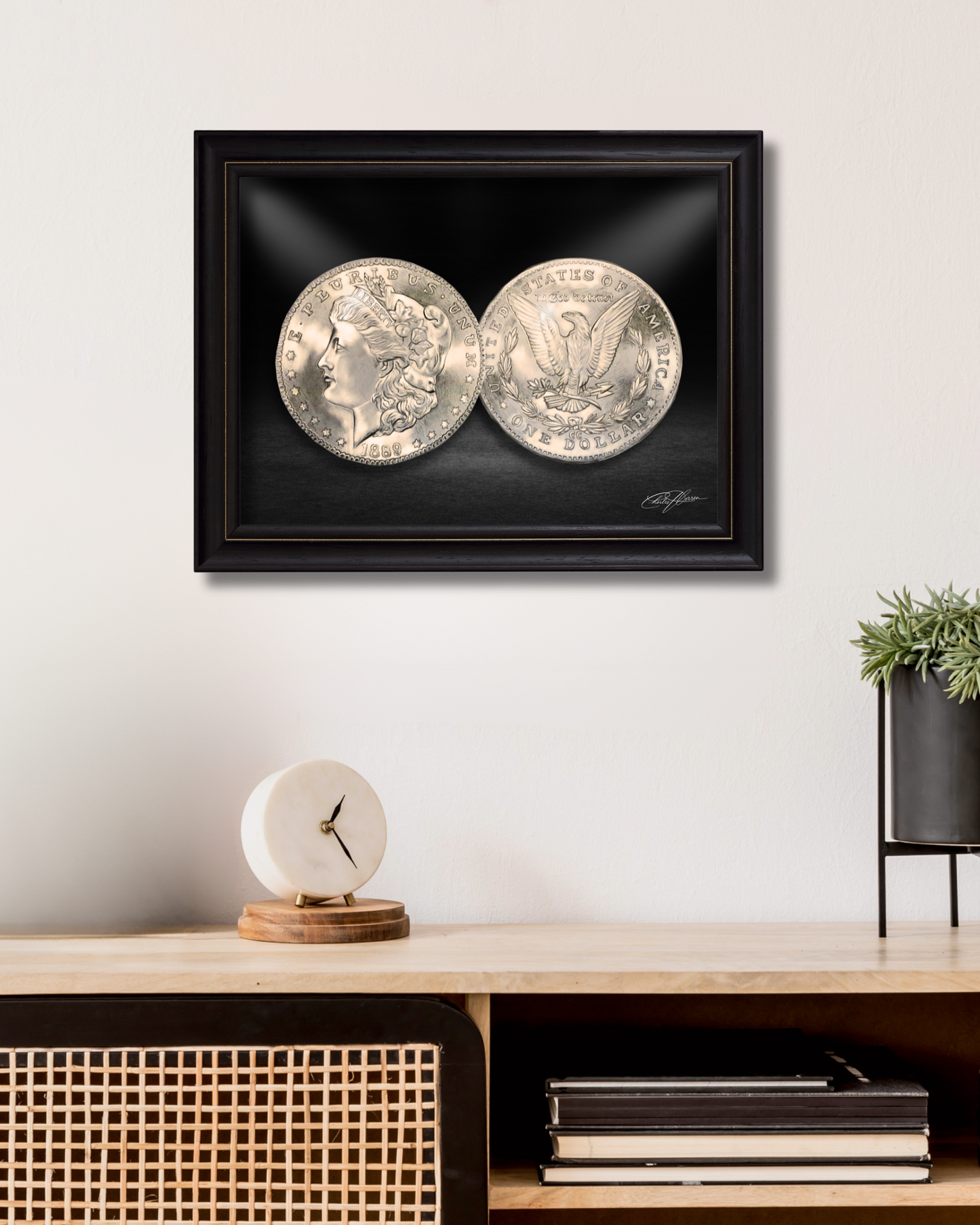 1889-CC Morgan Silver Dollar Fine Art Print (Hand-Signed by Artist)