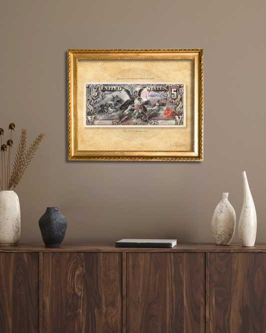 1896 $5.00 Silver Certificate Fine Art Print