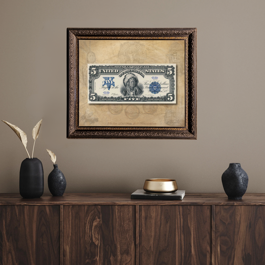The 1899 $5.00 Silver Certificate – The Legendary "Chief Note” Portrait