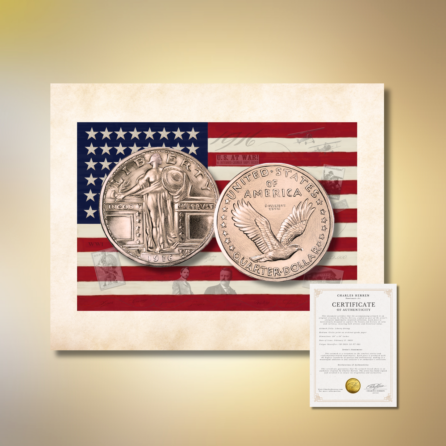 Liberty Rising: Limited-Edition Fine Art Print (Hand-Signed by Artist)