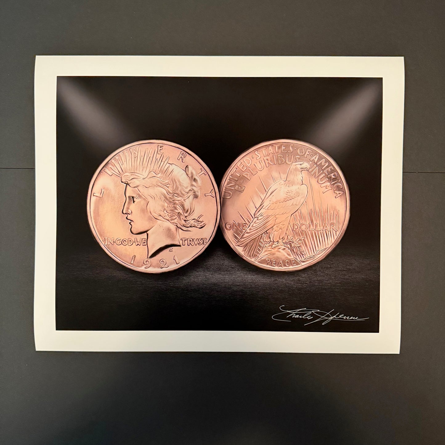 1921 Peace Dollar Fine Art Print (Hand-Signed by Artist)