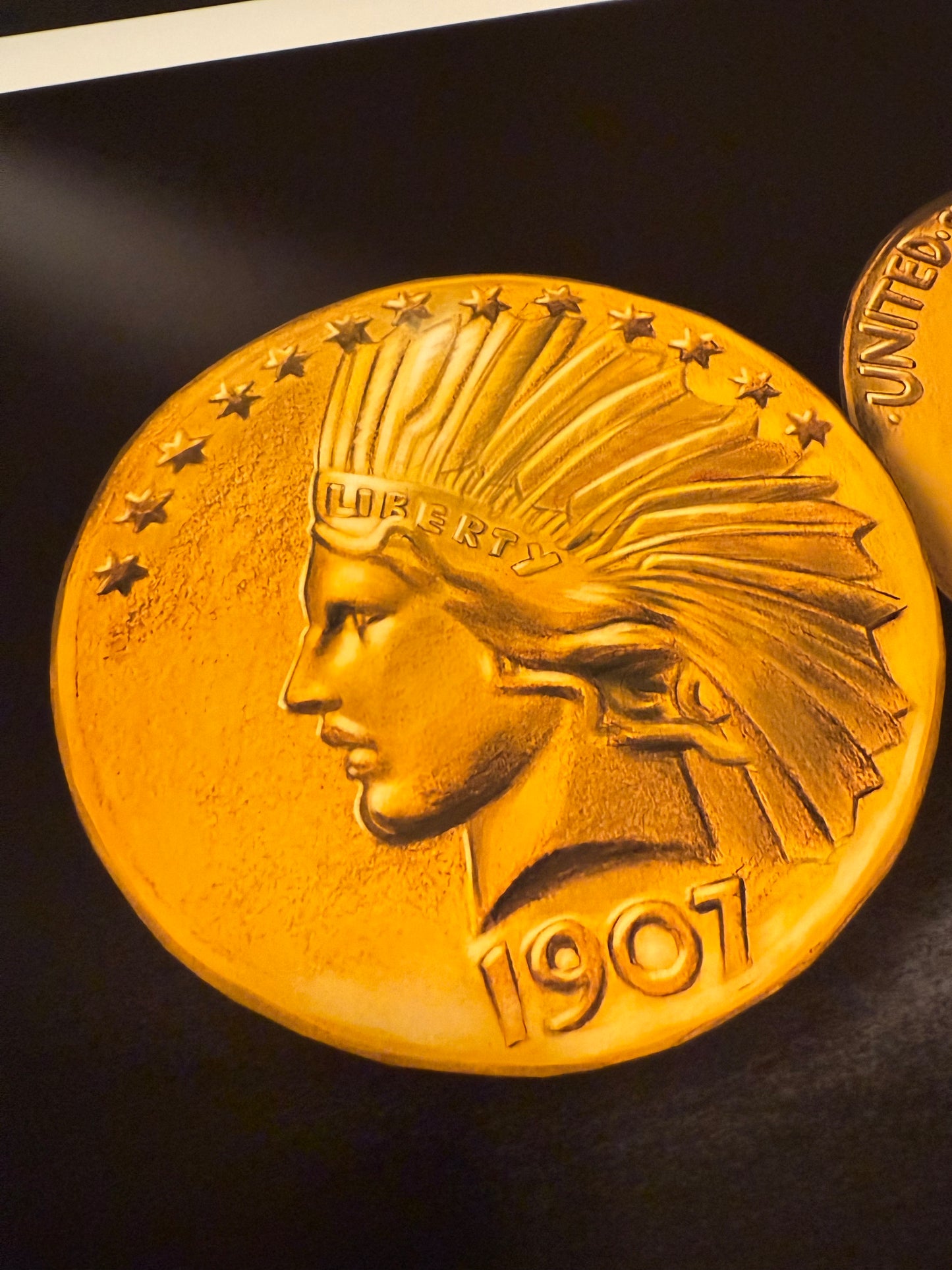 1907 $10 Indian Head Eagle Fine Art Print (Hand-Signed by Artist)