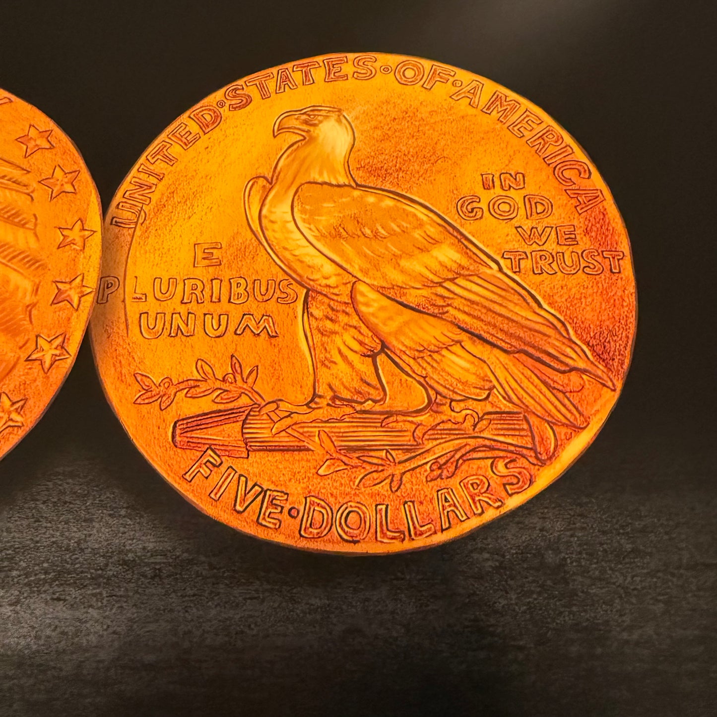 1909 $5 Indian Head Half Eagle Fine Art Print