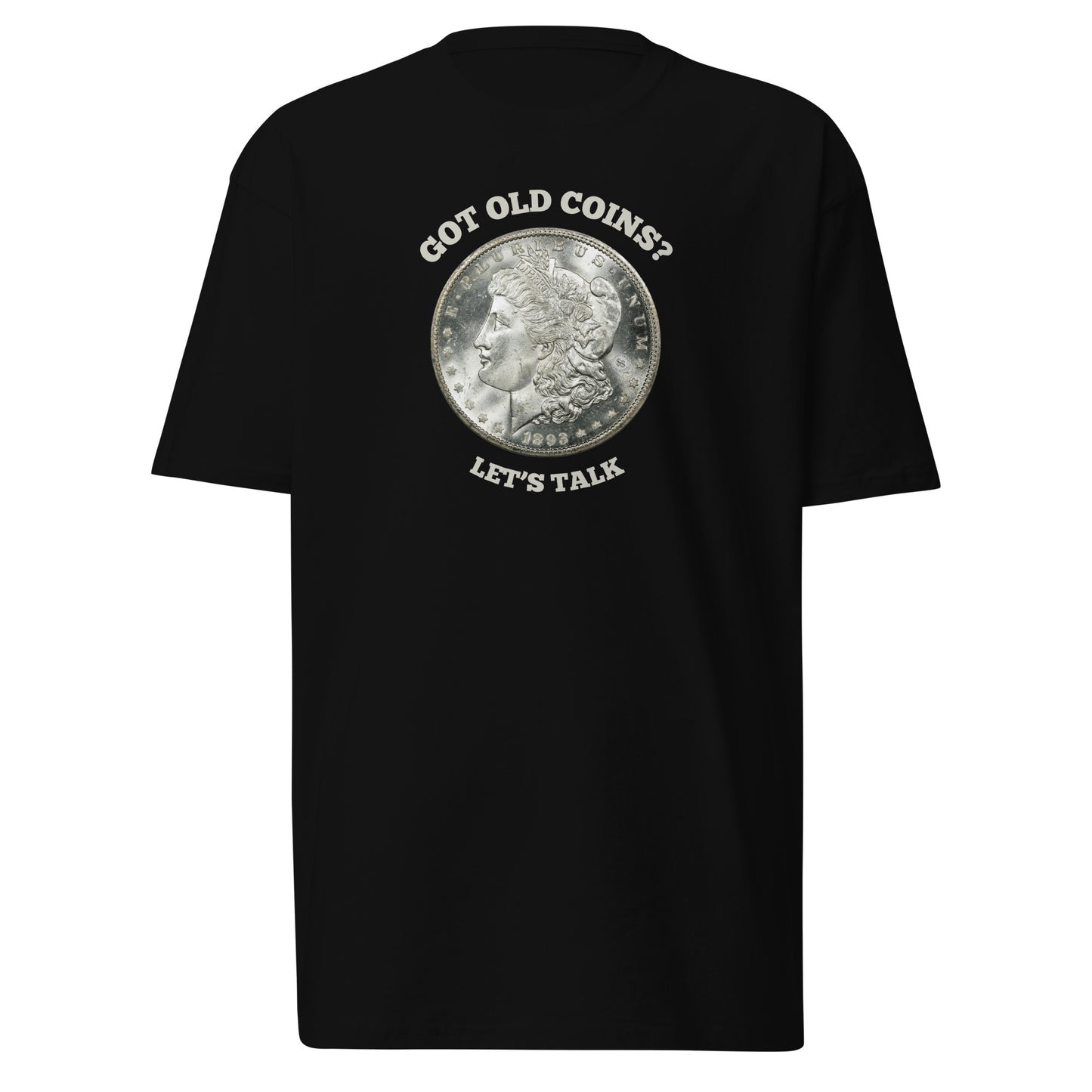 Morgan Silver Dollar - Got Old Coins - Men’s Premium T-Shirt (Front & Back)
