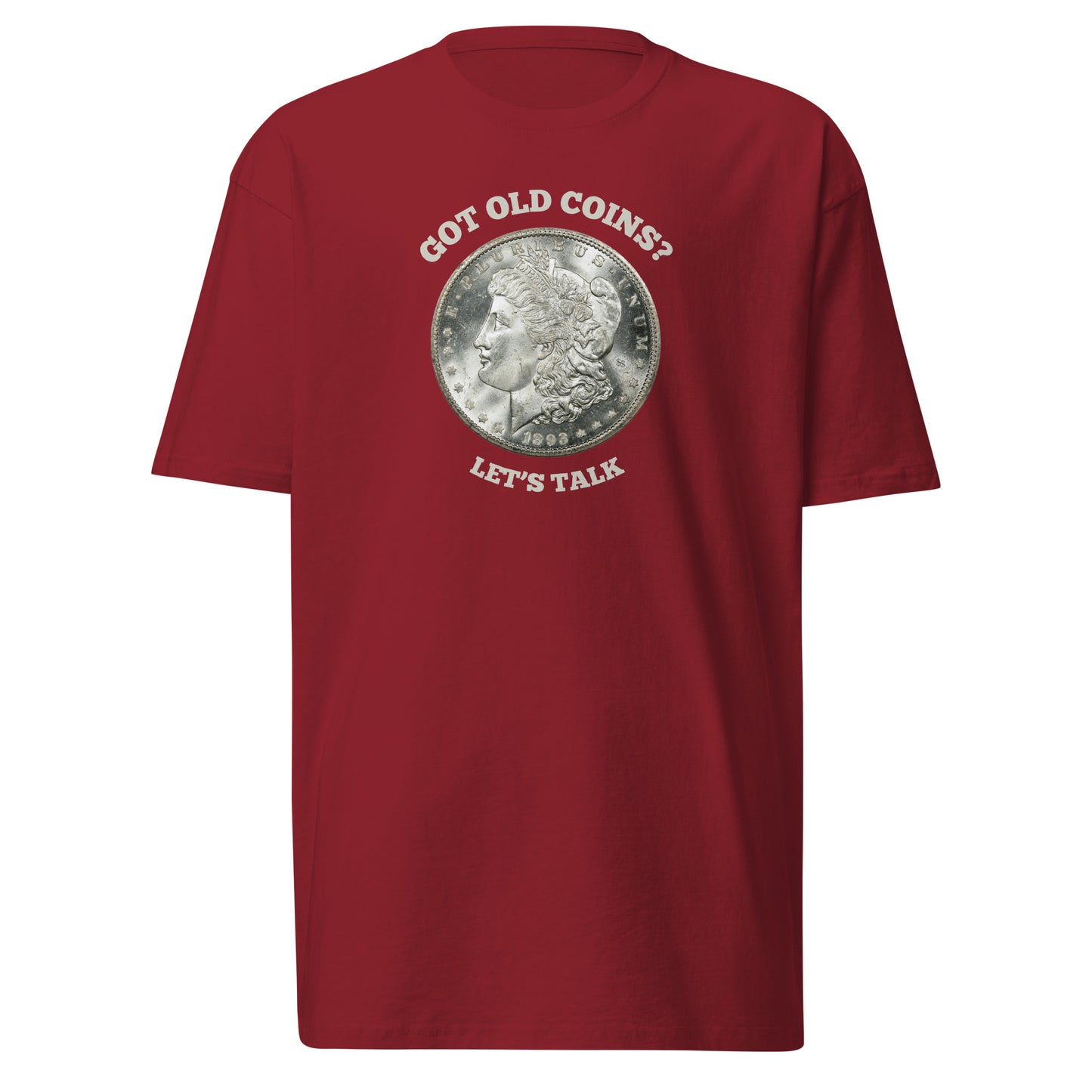 Morgan Silver Dollar - Got Old Coins - Men’s Premium T-Shirt (Front & Back)