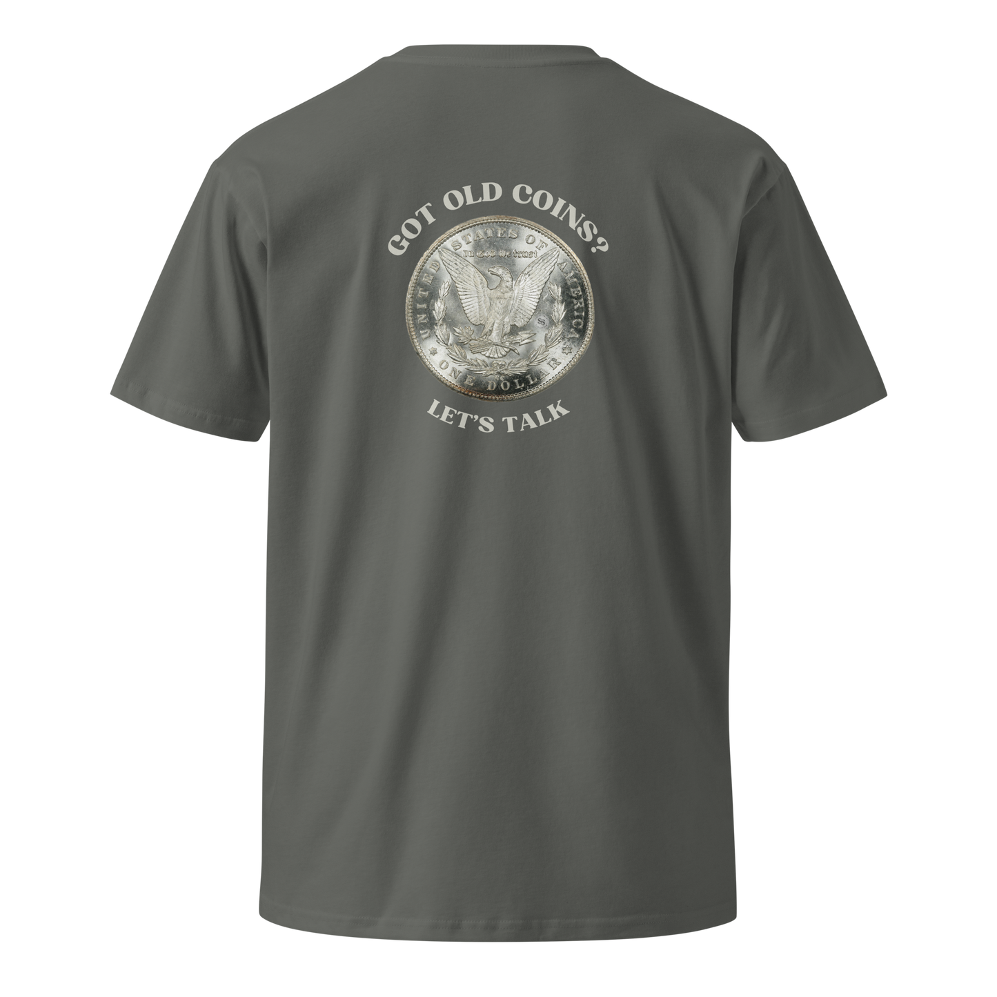 Morgan Silver Dollar - Got Old Coins - Women’s Premium T-Shirt (Front & Back)